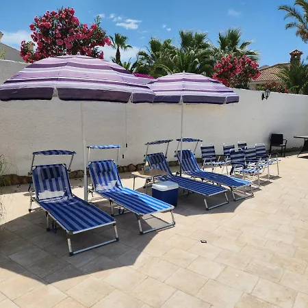 Casa Blanca La Villa Grande - Swimming Pool - Jacuzzi Xxl - Beach 2,4Km - Airport 12 Km - Center 1Km Gran Alacant Exterior photo